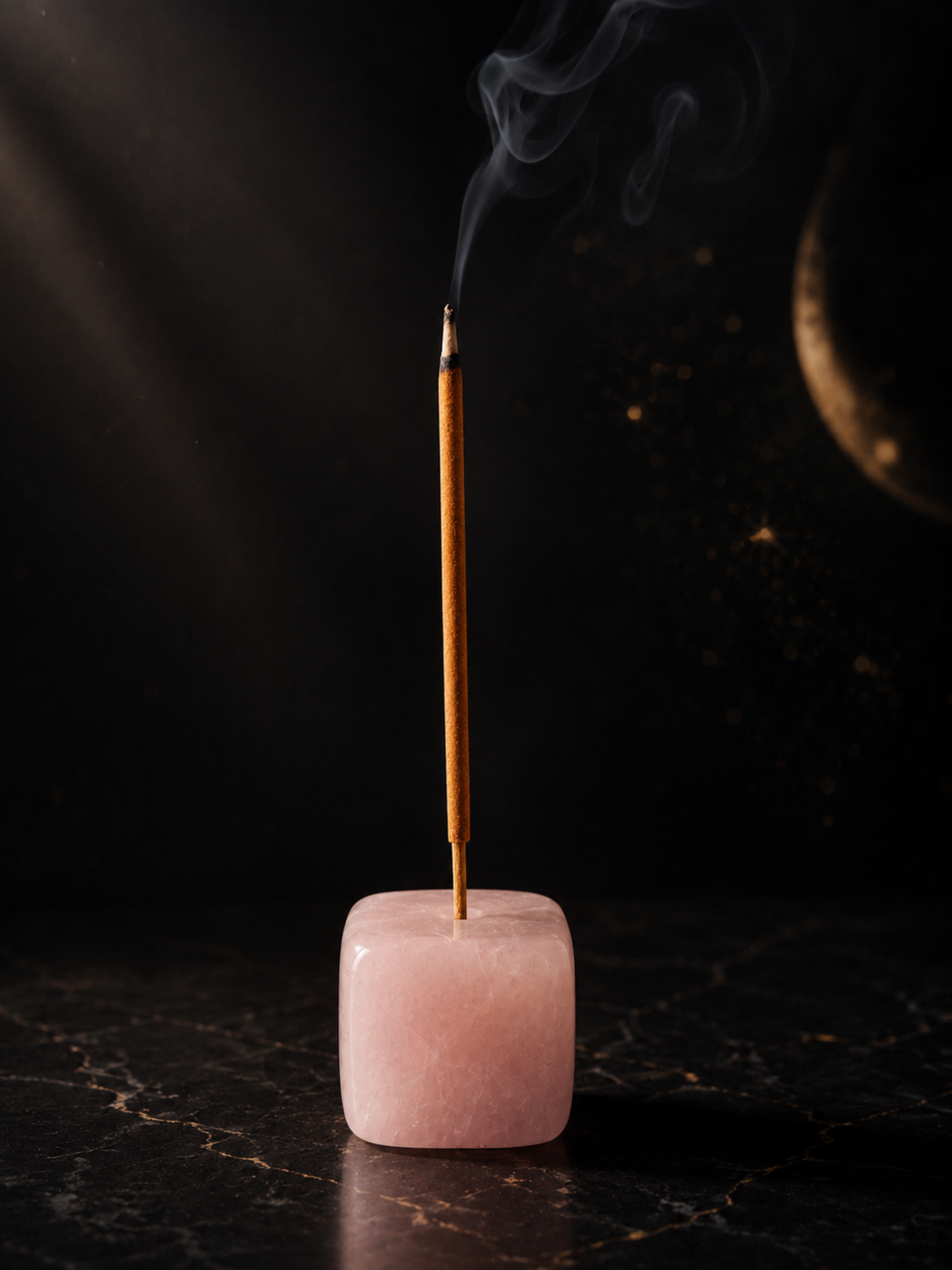 Crystal incense holder