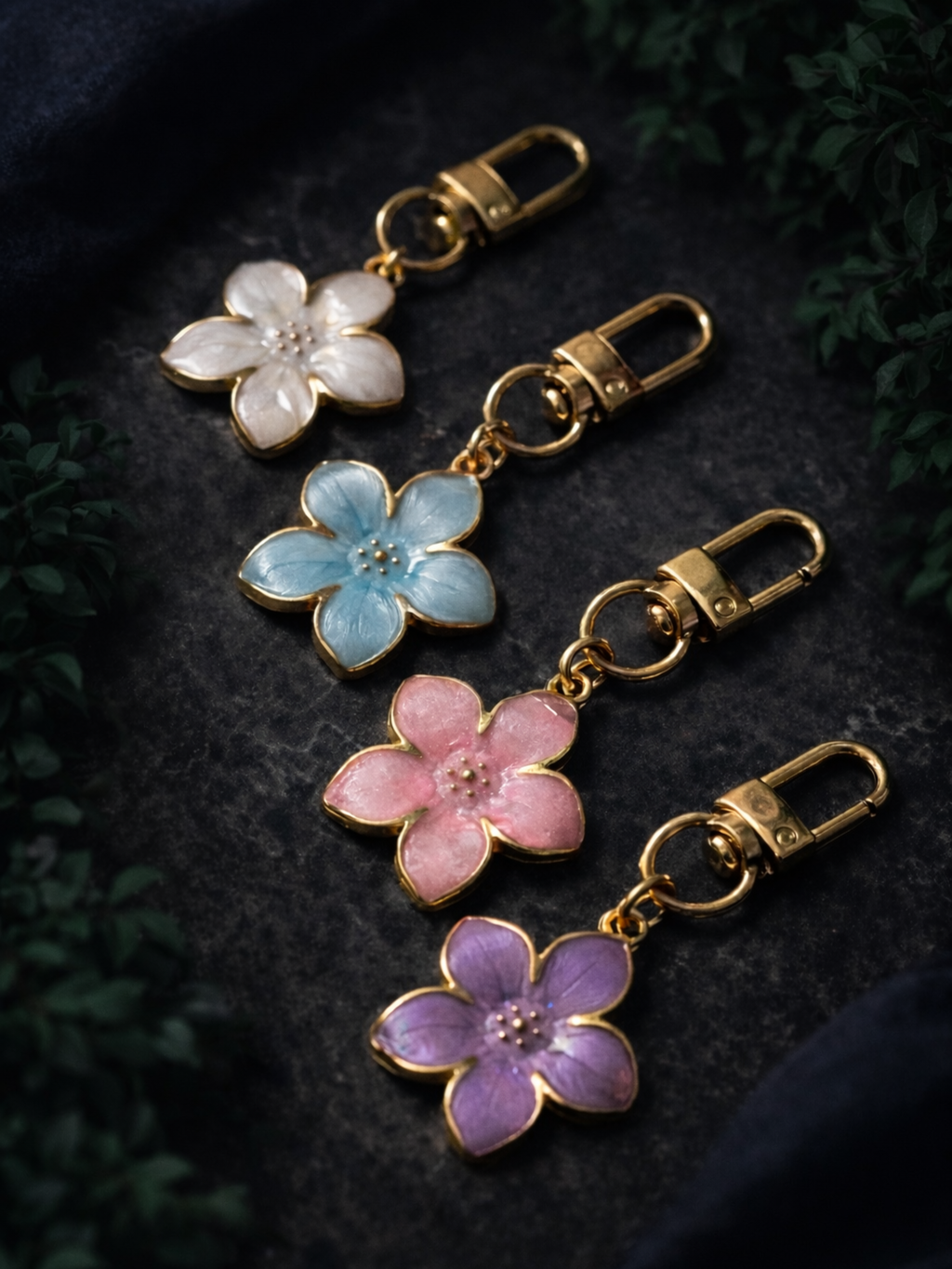Pastel Flower Charms